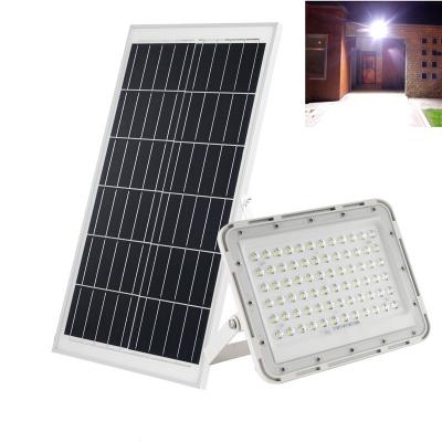 China Garden Affordable Promotional Items Aluminum 100W 200W Solar LED Flood Light Garden Light Outdoor Waterproof Projection Flood Light for sale