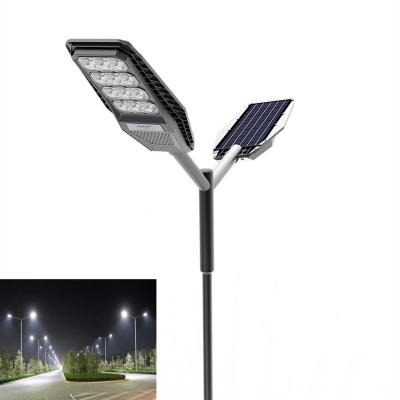 China ROAD New Upgraded Integrated Dual Head Solar Lamp Super Bright Lighting Road Solar Engineering Street Lamp for sale