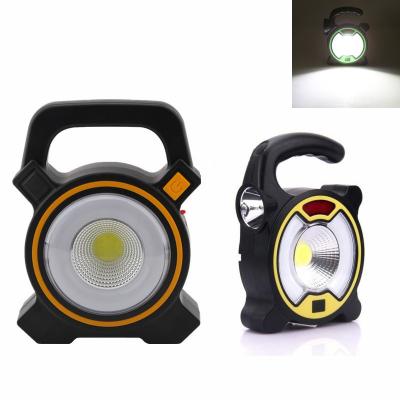 China Outdoor camping New COB Multifunctional Rechargeable Solar Lighting Fixture Portable Camping Light Solar Emergency Light for sale