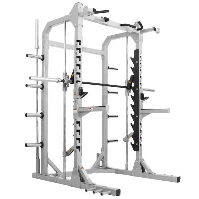 China Factory Wholesale Universal Max Power Cage Gym Squat Smith Machine With Lat Fitness Equipment Drop Down Attachment for sale