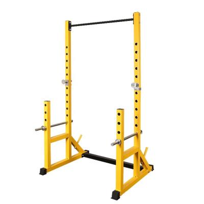 China Smith Machine Gym Commercial Multifunctional Adjustable Fitness Equipment Squat Power Rack with J-Hooks AND Weight Storage Attachment for sale