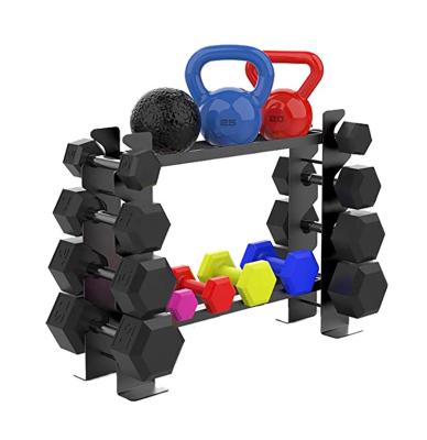 China Commercial Hot Selling Compact Dumbbell Rack Weight Rack Free Standing For Home Gym Equipment 20.50 x 8.50 x 27.00 inch for sale