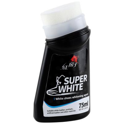 China OEM Easy Clean Custom Sponge Applicator White Shoe Cleaning Sneaker Whitening Liquid 75ml for sale