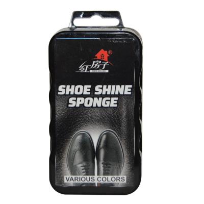 China Logo Supplier Wholesale Leather Shoe Customizable Shine Polish Sponge Rectangle for sale