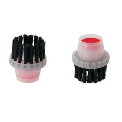 China Round 2.6cm Caliber Clear Plastic Hair Brush Shoe Polish Applicator 2.6cm Caliber for sale