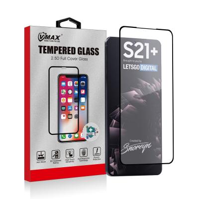 China 99% Transparent For Samsung Galaxy S21 S 21 Plus 2.5D Silkprint Glass Smartphone Screen Protector Shockproof Tempered Film for sale