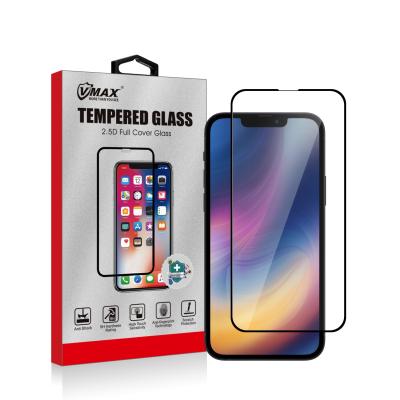 China 2.5D Slikprint High Clear Glue Tempered Glass 0.33MM Full Screen Smart Phone Screen Protector For Apple iPhone 13 5.4 6.1 6.7 for sale