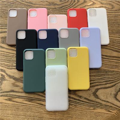 China Anti-drop Where No Fix Edge Matte Slim Cell Phone Case For iPhone X XR XS Max Soft TPU Back Covers For iPhone 11 12 pro Max Case for sale