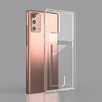 China Lightweight Foldable Clear TPU Case For Samsung Galaxy S30 S21 S20 S10 Note 20 10 Phone Case With Soft Card Holder Wallet for sale