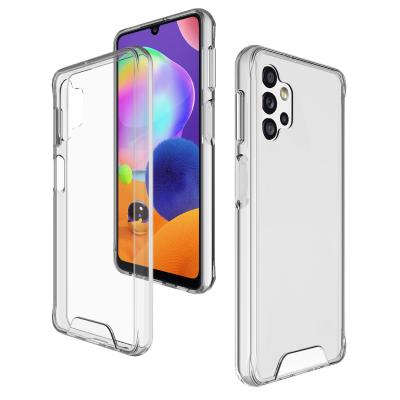 China Custom Anti-drop Phone Case for Samsung A32 5G - Clear Hard PC Mobile Case with Crystal Clear Air Bumper [ Cushioning ] for sale