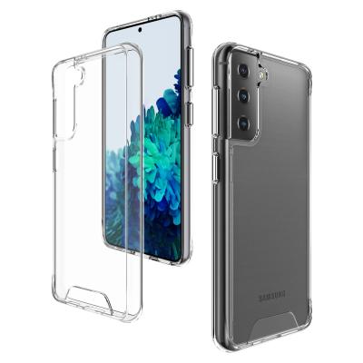 China Space Transparent TPU Lightweight Shockproof Acrylic Phone Case Cover For Samsung Galaxy S30 S21 S20 S10 plus Note 20/Note 10 for sale