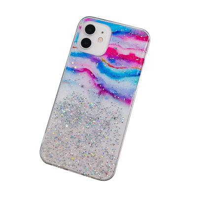 China Luxury High Quality Anti-fall Glitter TPU Star Case For iPhone 13 12 11 Pro Girls Phone Case Glitter Bling Phone Back Cover for sale