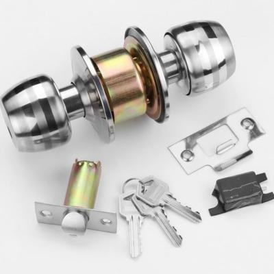 China Entrance& Privacy& Hot Popular Brass Passage Cylinder Stainless Steel Door Knob Lock for sale