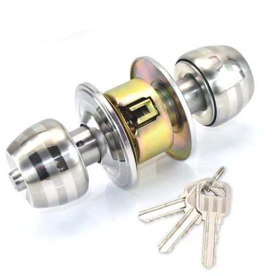 China Entrance& Privacy& Passage China High Quality Cylindrical Door Lock Set Wooden Door Knob Lock for sale