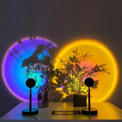 China High Quality Modern Sunset Projector Lamp 180 Degree Rotation Sunset Night Light Sunset Lamp for sale