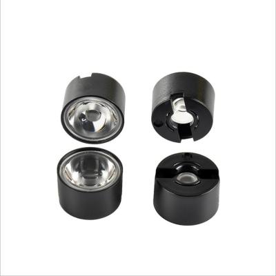 China High Power 1W 3W 5W 1-5w LED PMMA Lens 19MM Black / White LED Lenses 5~120 Degree Glossy Surface for sale