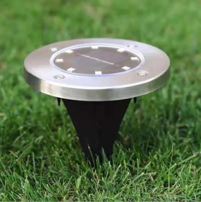 China New Residential Solar LED Underground Lights Residential Outdoor Waterproof Decoration 8LED / Yard for sale