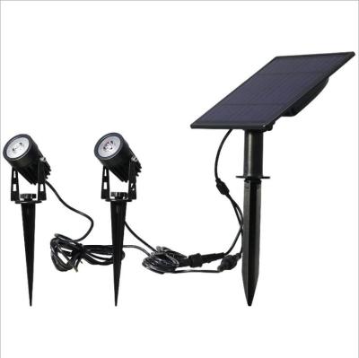 China Solar Powered Garden/Lawn/Park LED Spotlight Lights Outdoor Waterproof 2/3/4leds Garden/Lawn/Park Decoration for sale