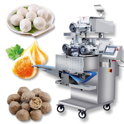 China Meat Ball Fish Ball Small Automatic Frozen Fishball Making Machine Crab Roe Fish Ball Surimi Encrusting Machine for sale