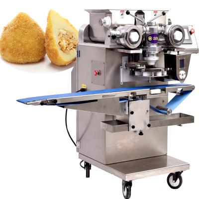 China Mooncake maamoul kubba falafel churros biscuit arancin rheon machine double filling encrusting machine for sale