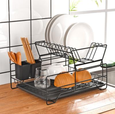 China Modern Kitchen Drain Rack Wire Cutlery and Dish Rack for sale