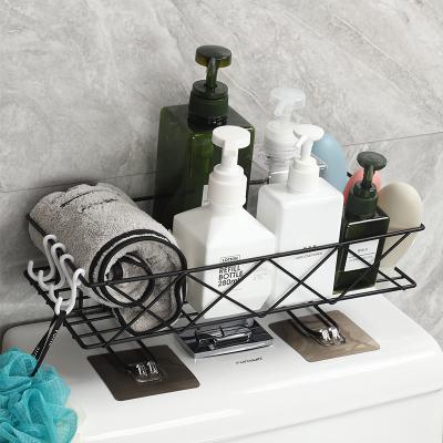 China Sustainable Bathroom Toilet Rack Wall Hanging Body Wash Storage Rack for sale