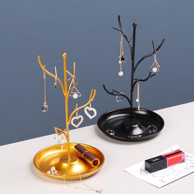 China Tabletop Modern Viable Jewelry Stand Jewelry Steel Frame Finishing Rack for sale