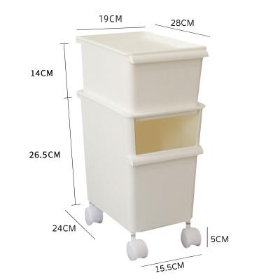 China Durable Double Layer Large Capacity Can Be Stacked With Wheel Storage Box Toy Storage Box Is Durable And Reliable To Use for sale