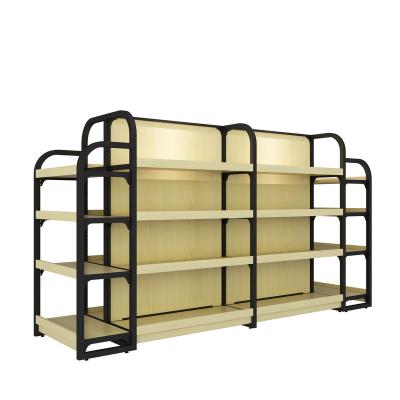 China High Quality Wine Shelf Glass+Stainless+metal +wooden Metal Wine Display Cabinet Custom Grocery Display Stand for sale