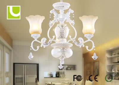 China Contemporary 3 Light LED Chandelier Lights White With CE / ROHS / FCC for sale