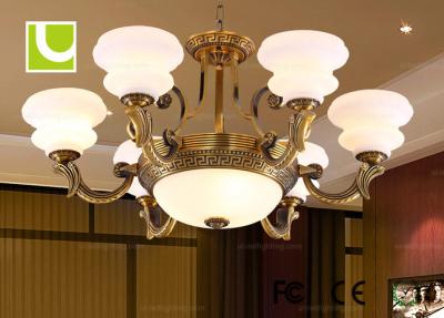 China E27 / E26 Crystal Ceiling LED Chandelier Lights With Superior Electroplating for sale