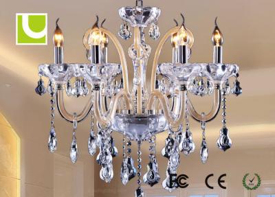 China Energy Saving Kitchen Chandelier Lighting , Luxury Crystal 6 Light Chandelier for sale