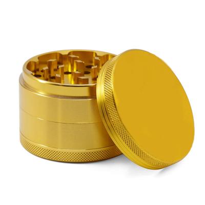 China Wholesale Custom Tobacco Grinding Parts 4 40 55 63 75mm Aluminum Alloy Pure Colors Smoking Herb Grinder for sale