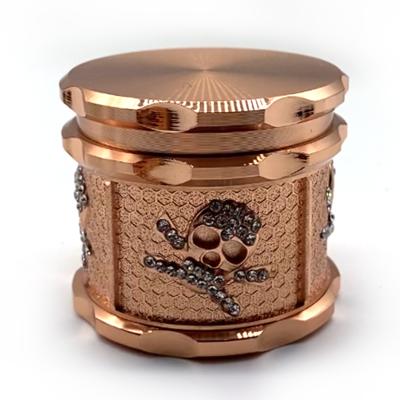 China CNC Shape Teeth 4 Layers 60mm Herb Grinder Glowing In Dark Dry Zinc Alloy Grinder Wholesale Tobacco Herb Grinder for sale