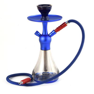 China Shisha Accessories Shisha Smoking Hookah Reflect Light Single Hose Glass Body Handmade Smoking Eco-Friendly Hookah for sale