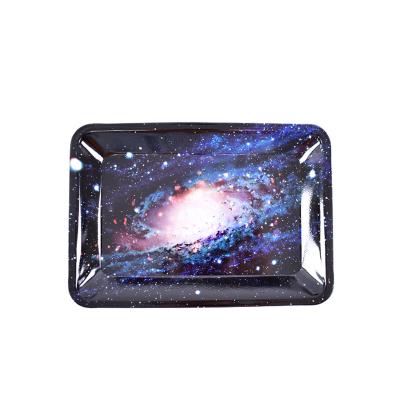 China Mulit Colors Free Shipping Wholesale Metal Smoke OEM Printed Dry Herb Smoking Custom Logo Rolling Tray for sale