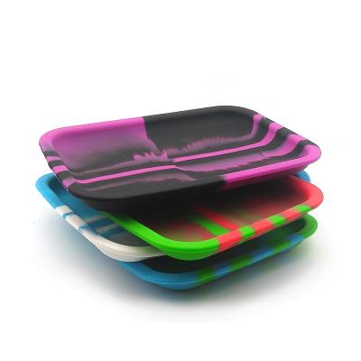 China Mulit Colors Free Shipping Smoking Rolling Silicone Tobacco Tray Wholesale for sale