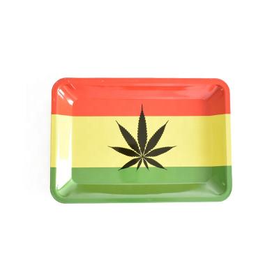 China Eco - Friendly Rolling Tray Grade Metal Smoking Rolling Tray 180*125mm for sale