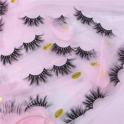 China Cruelty-free/25-30 stopwatch Wholesale 3d Mink Eyelash Eye Lashes Natural Mink Human Hair Eyelashes False than fluffy lashes 25mm thick 5D lashes long for sale