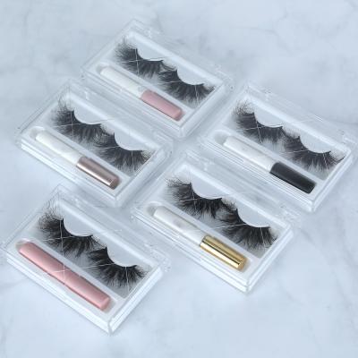 China Cruelty-free / 25-30 times individual eyelash vendor custom 6 magnetic magnets 5 / 10 pair magnetic eyelash kit with magnetic lashes clip eyeliner tweezers for sale