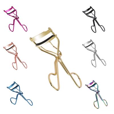 China 2021 New Mini Eyelash Curler Tool Kit Disposable High Quality Custom Pink Gold Eyelash Curler With Packaging Eyelash Curlers for sale