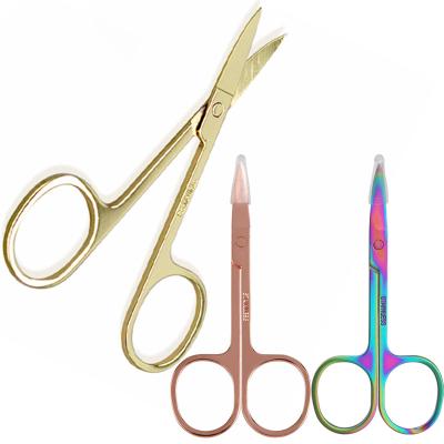 China Professional Folding Scissors Stainless Steel Scissors Eyelid Sticker Right Handed Cutting Scissors Makeup Scissors Stainless Steel for sale