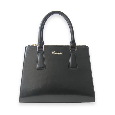 China Custom OEM Logo China Suppliers Classical Fashion Tote Bag For Office Ladies Genuine Leather Handbag for sale