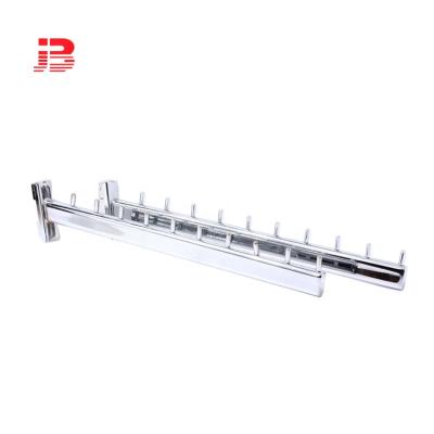 China 15*30mm Double Slotted Oval Channel Tube Retail Store Clothing Display Hook With 7 Pins JB-705 for sale