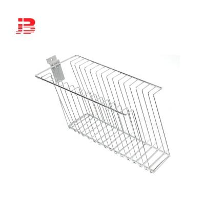 China Hanger metal wire mesh slatwall basket for supermarket use for sale