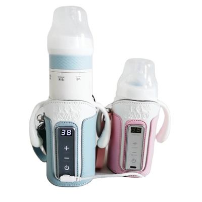 China Portable BPA Free Cheap Travel Bottle Warmer Cover Thermostat USB Travel Baby Bottle Suitable Warmer for sale