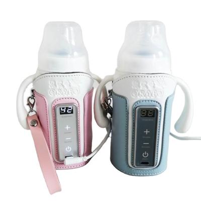 China New BPA Milk Travel Insulation Free Magic Electric Cooler Baby Glass Heat Feeding Bottle Heated Cover for sale