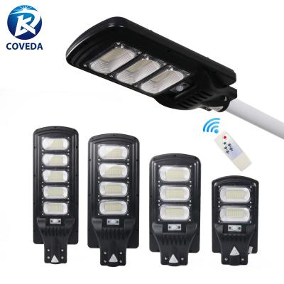 China ROAD Waterproof Ip65 Outdoor ABS 50watt 100watt 150watt Integrated All In One Solar Led Street Light for sale