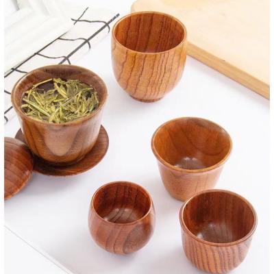 China Viable Decoration Handmade Coffee Cocktail Coffee Belly Belly Beer Cup Bamboo Tea Personalized Large Wooden Mug for sale