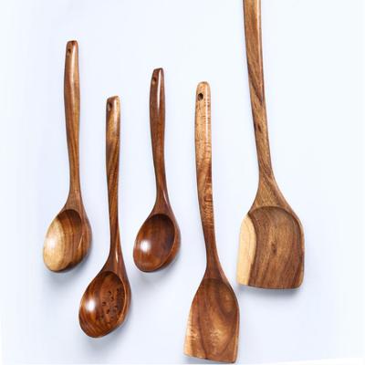 China Sustainable Premium Shengqu Home Kitchen Tableware Accessories Cooking Food Acacia Wood Kitchen Utensils for sale